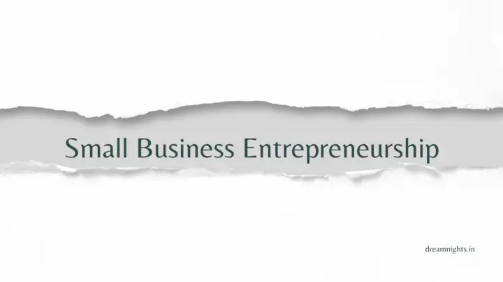 Small business entrepreneurship